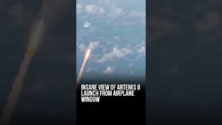 PASSENGERS STUNNED AS ARTEMIS II ROCKET SOARS PAST FLIGHT