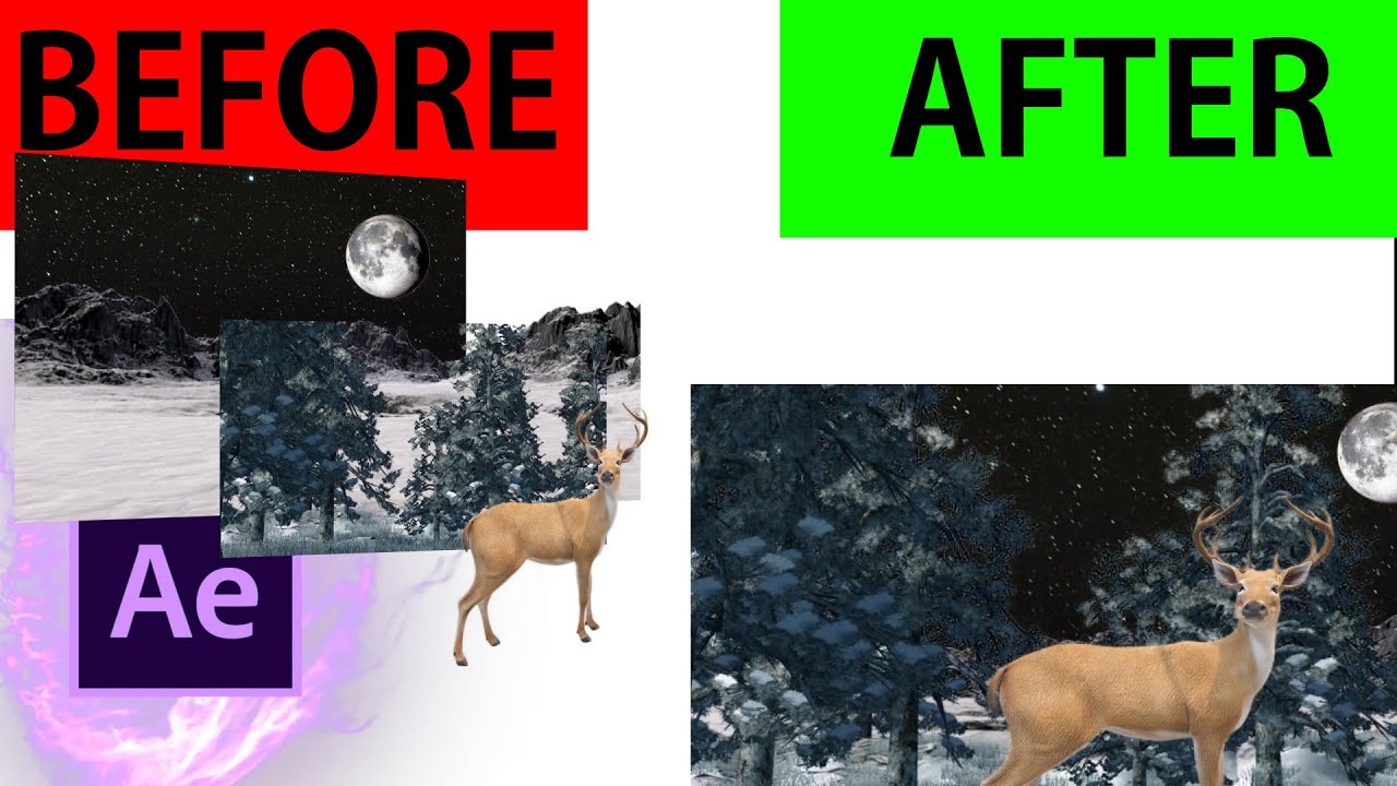 After Effects Create a 3D Scene from a Single Photo's and video - YouTube