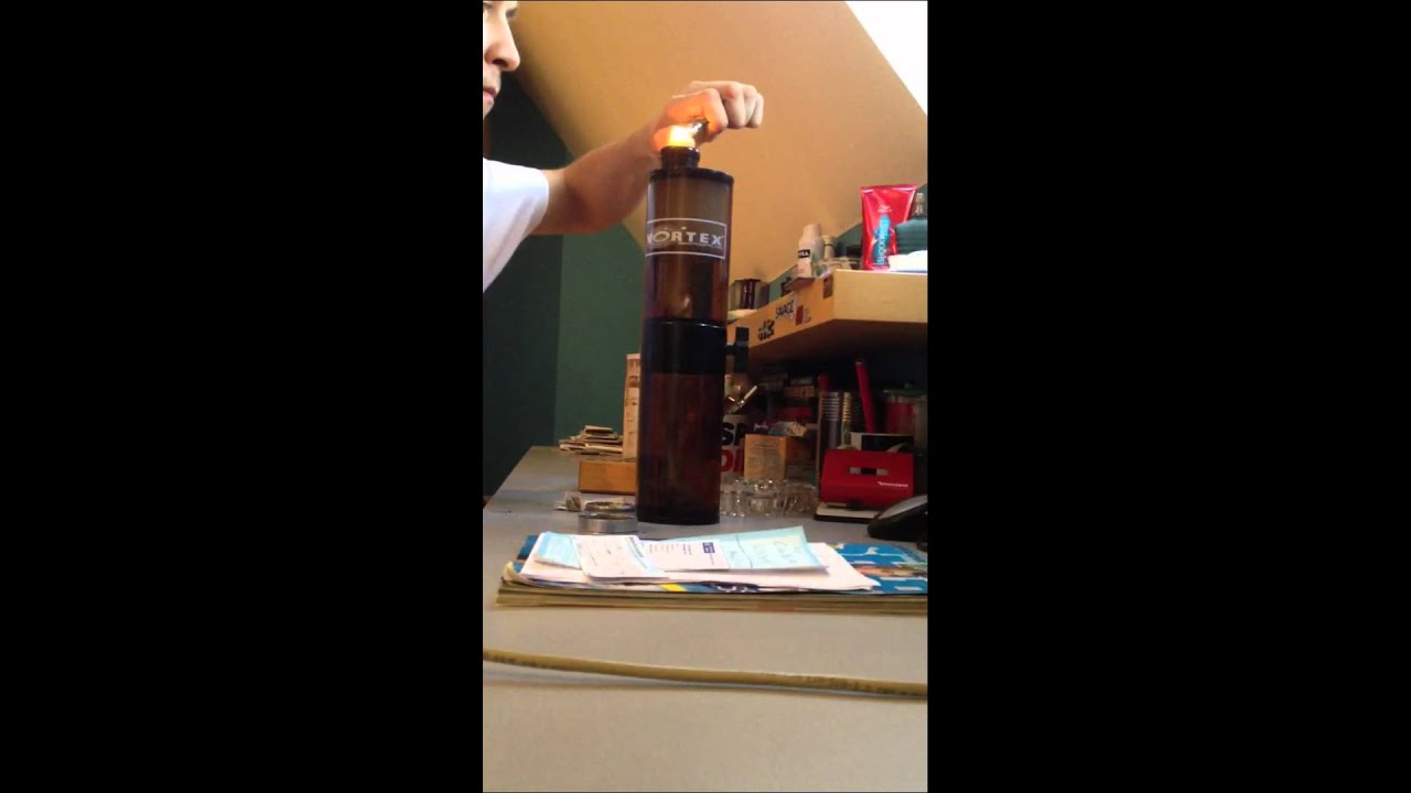 Vortex bong in action