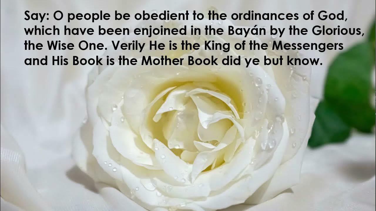 Baha'i Prayer Tablet of Ahmad YouTube