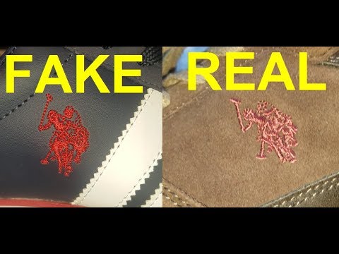 Real vs Fake U.S.P.A shoes. How to spot fake US Polo footwear - YouTube