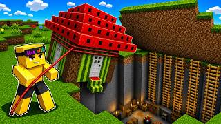 Using SECRET ROOMS to Steal Melon's Minecraft Base
