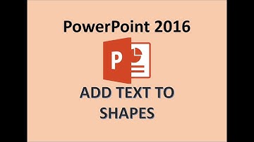 PowerPoint 2016 - Add Text to a Shape - How to Put Words in Shapes in Microsoft Office PPT MS 365 PC