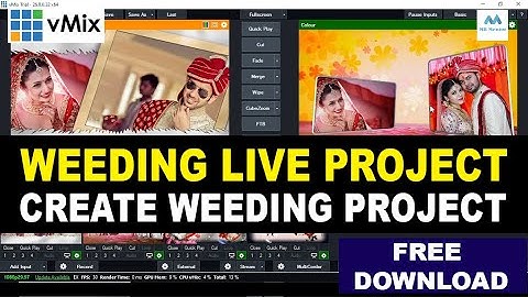 How to Create Wedding Live Frame Efeects in vmix | Wedding Frame Project | Green Screen Frame Create