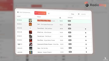 Create your radio broadcast schedule