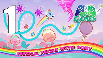 Pony Go : Drawing Race - Rainbow Paint Lines Gameplay Walkthrough #1 (Android, IOS)