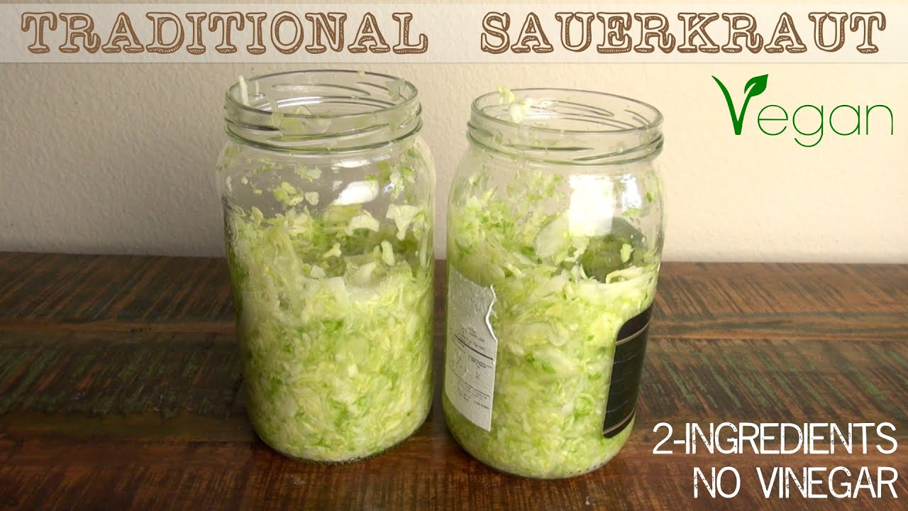 Vegan Sauerkraut Recipe Natural Probiotic YouTube