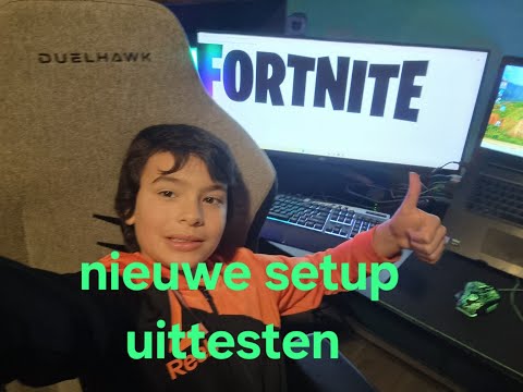 Mijn nieuwe setup uittesten 🧐😄
