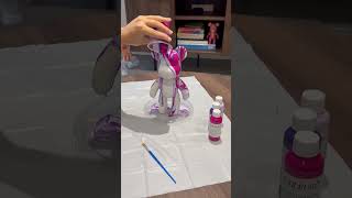 Pouring art activities with BearBuild 😍🧸 #artsandcrafts a#fluidartist #diykit