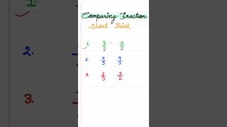Comparing Fraction Short Trick #GiSNCERT #MathsTricks #FractionShortTrick #MathsShorts