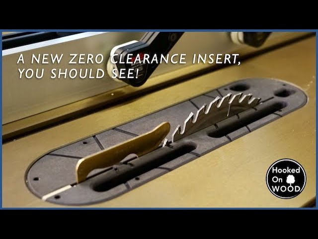 How to make a zero clearance insert plate for a table saw with p.v.c. 