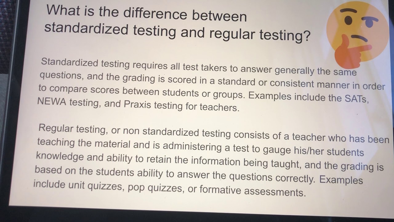 Standardized Testing - YouTube