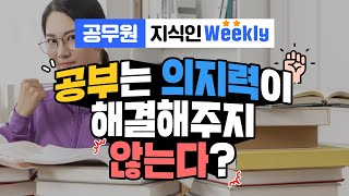 공부는 의지력의 문제가 아니다?ㅣ공무원 지식인 위클리