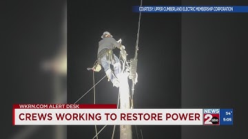 Crews working to restore power