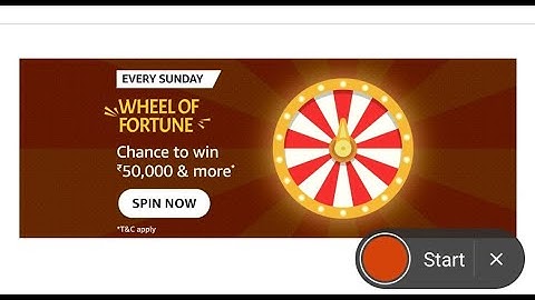 Amazon Every Sunday Wheel of Fortune Quiz Answers Today|30 January  | Daily Quiz Time