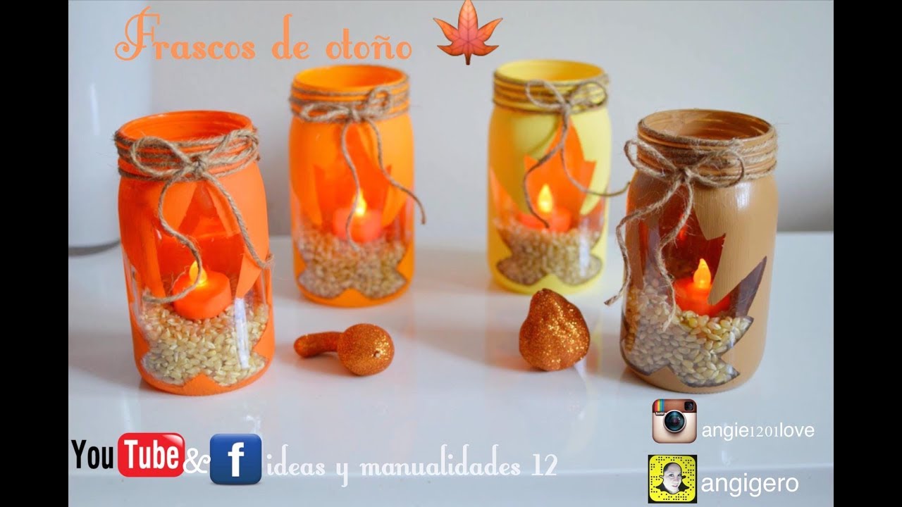 Frascos de otoño - YouTube