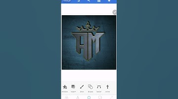 How to make monogram logo with letter AM on pixellab | How to make logo | #logo #shorts #short