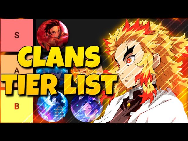 All Slayers Unleashed Clans With Rarity (2023) - Gameinstants