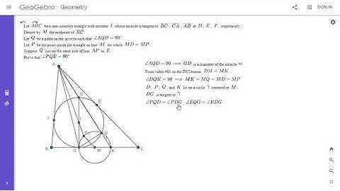 Olympiad Geometry Problem #74: Incircle, Equal Segments, Right Angle