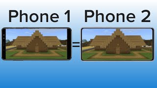 How to transfer Minecraft world to another phone