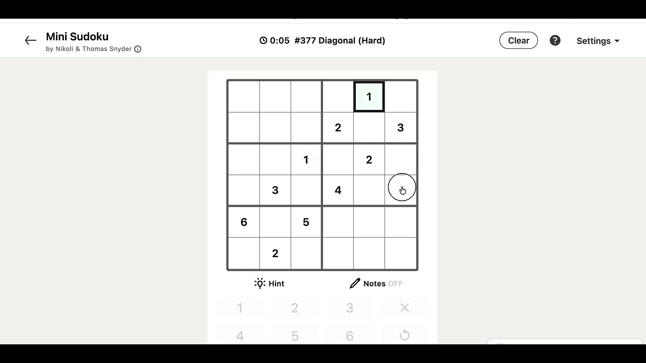 LinkedIn Mini-Sudoku Answer Today | 23 August 2026 - Puzzle #377