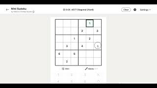 LinkedIn Mini-Sudoku Answer Today | 23 August 2026 - Puzzle #377