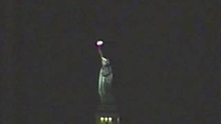 WTC RARE night video, On the top of the World Trade Center roof in the dark