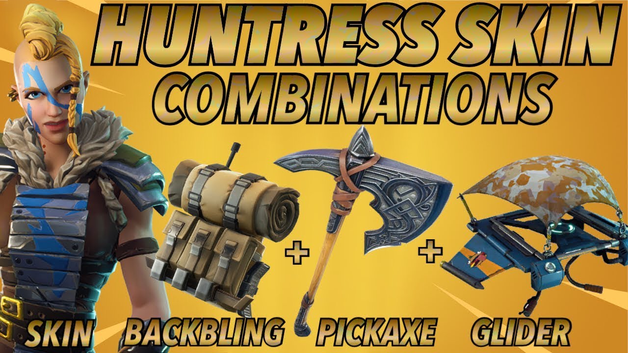 "Huntress" SKIN BEST BACKBLING + SKIN COMBOS! (Season 5 ...