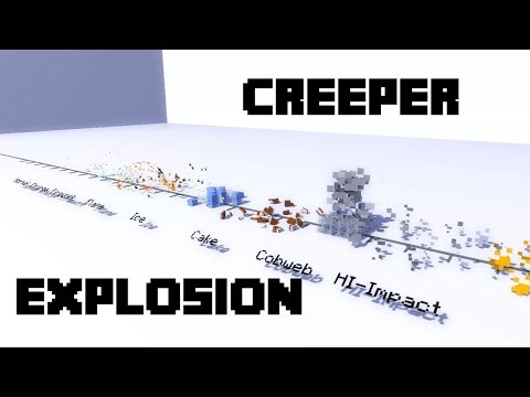 The Creeper Explosion Comparison