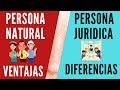 DIFERENCIA ENTRE PERSONA NATURAL Y PERSONA JURIDICA - VENTAJAS Y DESVENTAJAS