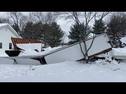 Snow Collapses Paramus Home (VIDEO)