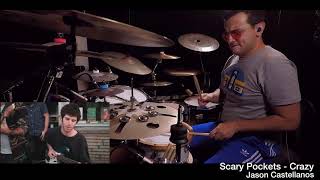 Video thumbnail of "Scary Pocket - Crazy drumcover Jason Castellanos"