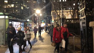 NYC LIVE 5th Avenue Holidays Walk - Rockefeller Center, Peninsula & Plaza Hotels (December 5, 2019)