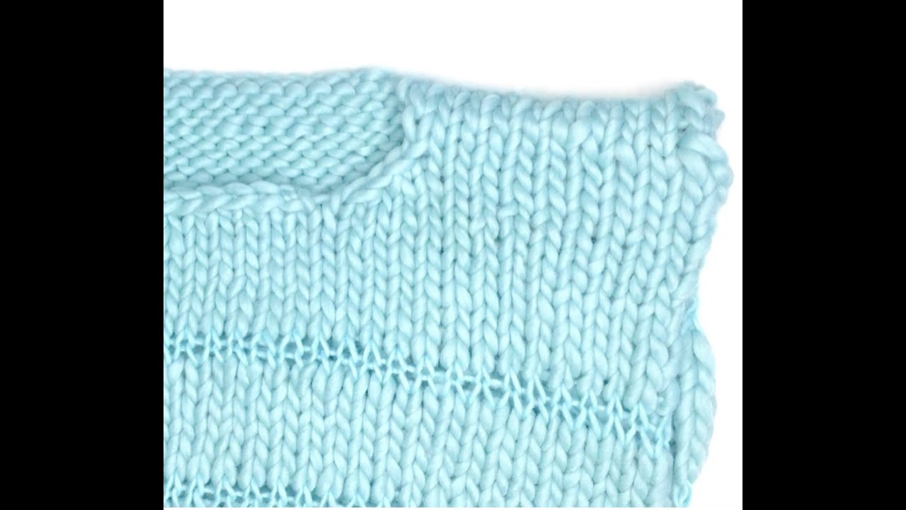 Zwei Strickteile unsichtbar zusammennähen.