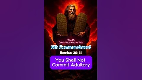 ❤️ Exodus 20:14 — You Shall Not Commit Adultery 🙏 #faith #god