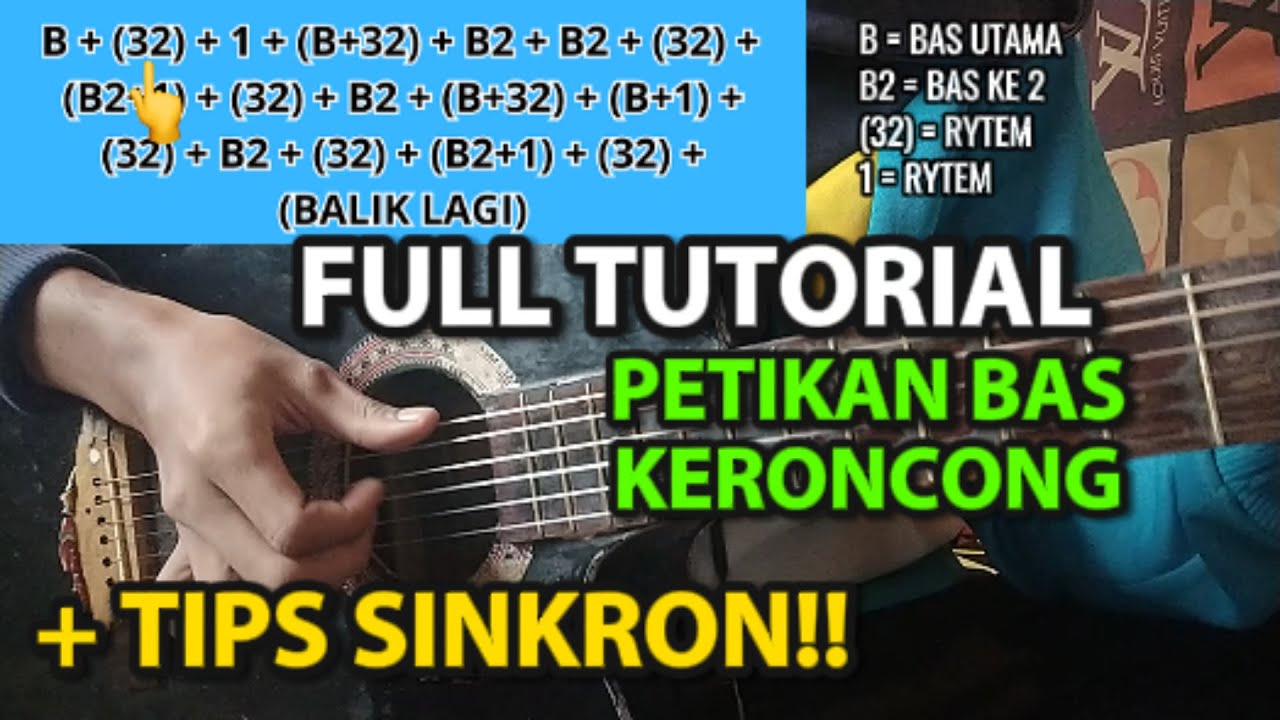GAS TUTOR LAGI!! Tutorial Bass Keroncong Versi Fiksanjay! CANDU BASSNYA ...