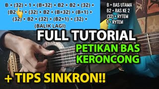 GAS TUTOR LAGI!! Tutorial Bass Keroncong Versi Fiksanjay! CANDU BASSNYA LENGKAP + LATIHAN SINKRON