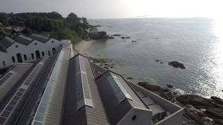 Museo do Mar de Galicia, coas Illas Cies o fondo