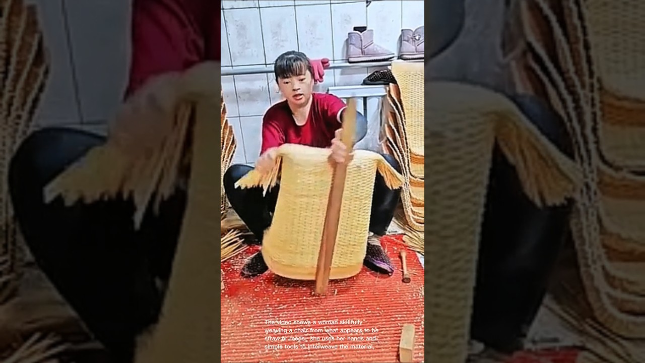 Handwoven chair: traditional chair weaving techniques