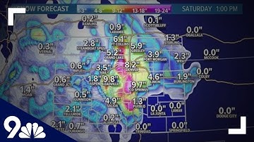 Computer model predictions show probability of snow totals hitting historic levels in Colorado