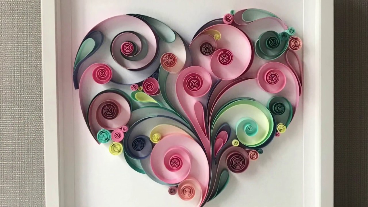 Paper Quilling a Heart