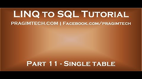 Part 11   Single table inheritance in linq to sql