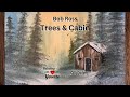 Bob ross trees  cabin  step by step  with yovette
