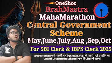 🔥Final OneShot Brahmastra Central Government Schemes For SBI Clerk & IBPS CLERK 2025
