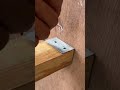 measuring a piece of wood in several parts that will soon be drilled and the cutter