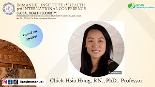 Day 1 : Chich Hsiu Hung as speaker of Immanuel Institute of Health 3rd