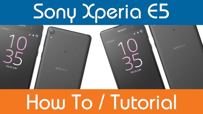 How To Insert SIM Card - Sony Xperia E5 - YouTube