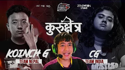🔥 KURUKSHETRA RAP BATTLE Reaction  CG vs Koinch G  Nepal vs India – The Final Showdown!