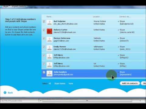 Comment ajouter des contacts Skype