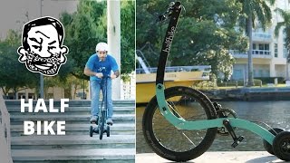 Crazy trike with rear wheel steering! - The Halfbike Crazy trike with rear wheel steering! - The Halfbike